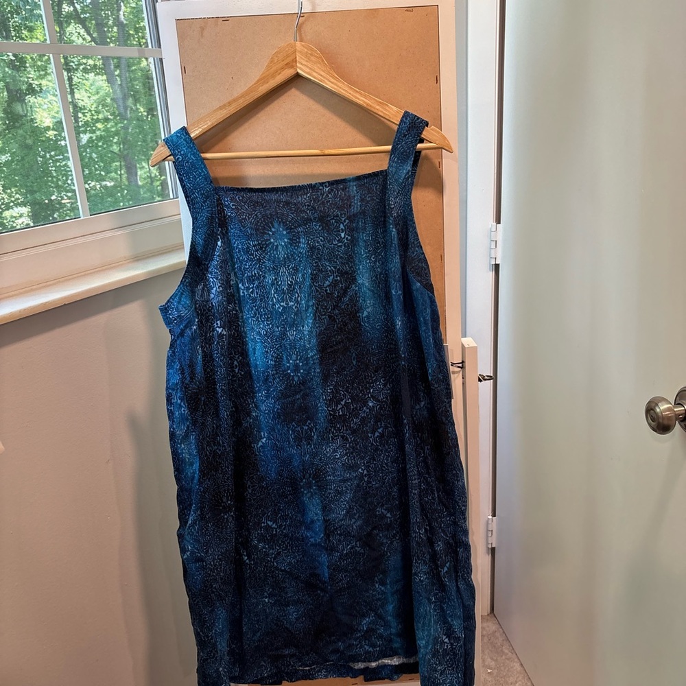 DKNY Blue Lace Sleeveless Dress NWT